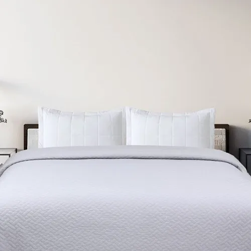 Κουβερλί Voielo Light Grey Υπέρδιπλο (220x240)