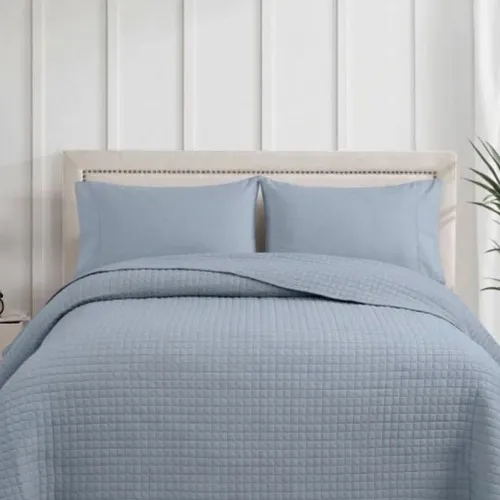 Κουβερλί Check Grey King Size (240x250)