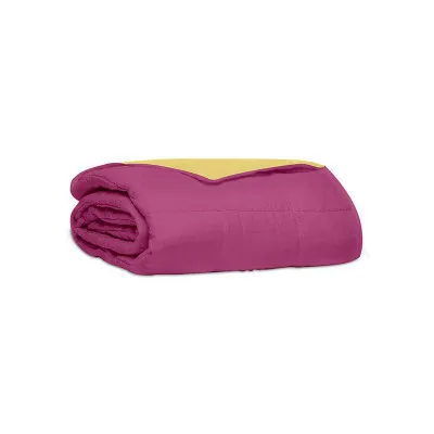 Κουβερλί percale μονόχρωμο Pink Υπέρδιπλο (220x240)