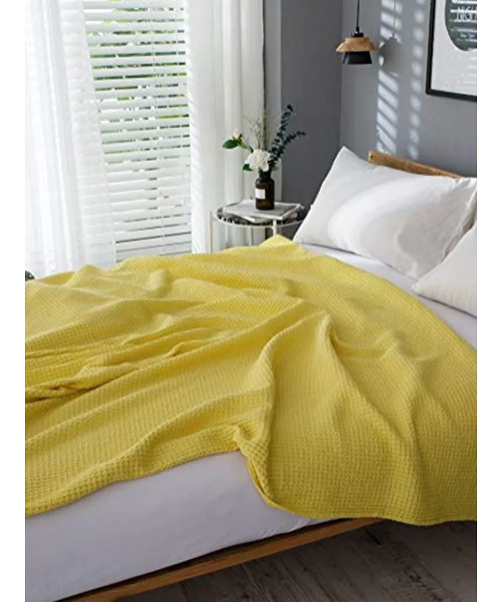 Κουβέρτα πικέ Eliot Yellow Υπέρδιπλη (220×240)