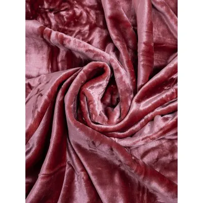 Κουβέρτα βελούδινη Iris Coral Μονή (160x220)