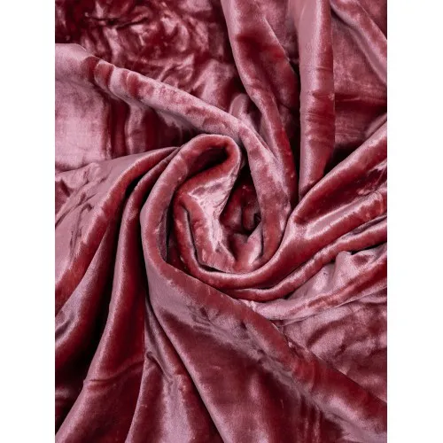 Κουβέρτα βελούδινη Iris Coral Μονή (160x220)