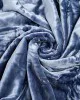 Κουβέρτα βελούδινη Iris Blue Υπέρδιπλη (220x240)