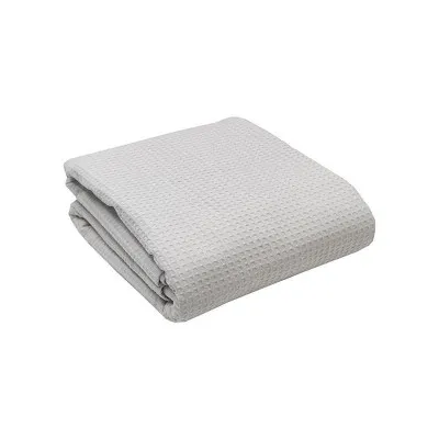 Κουβέρτα πικέ cotton Light Grey Υπέρδιπλη (230x265)