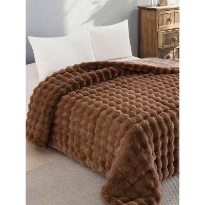 Κουβερτοπάπλωμα Rabbit Mocha Υπέρδιπλο (220x240)