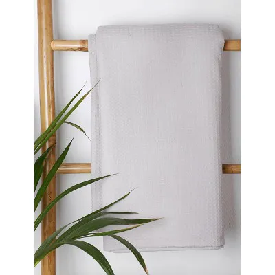 Κουβέρτα πικέ cotton Light Grey King Size (240x260)