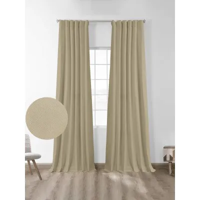 Κουρτίνα μπλακάουτ Foresta Beige 145x280