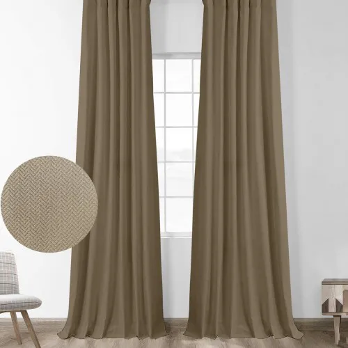 Κουρτίνα μπλακάουτ Foresta Mocha 145x280