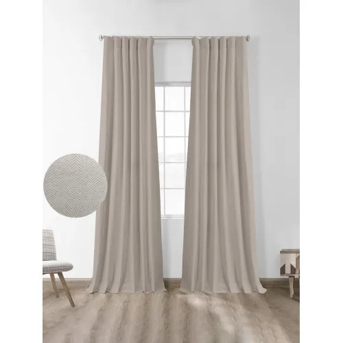 Κουρτίνα μπλακάουτ Foresta Sand 145x280
