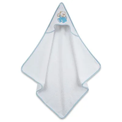 Κάπα κεντητή Bear 04 Blue 75x75