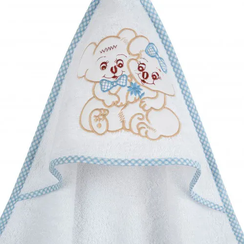 Κάπα κεντητή Couple 06 Blue 75x75