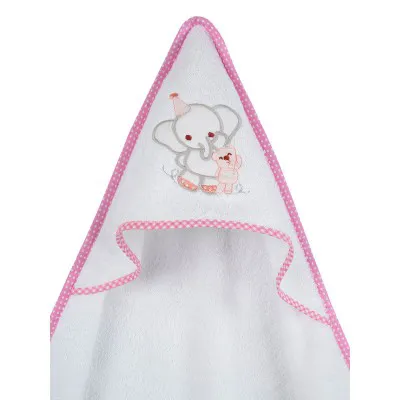 Κάπα κεντητή Elephant Pink 75x75