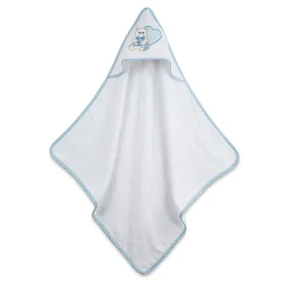 Κάπα κεντητή Heart Blue 75x75