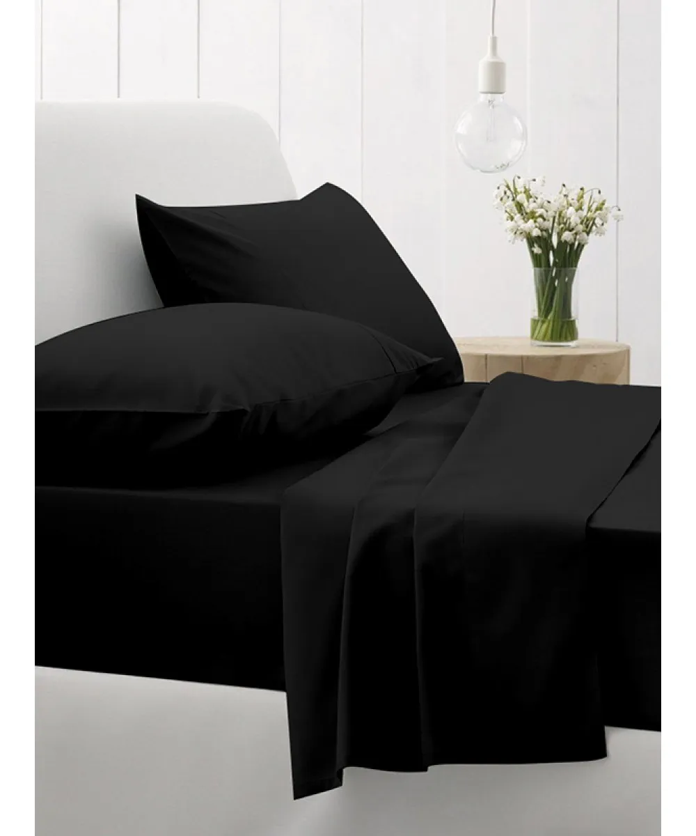 Μαξιλαροθήκες Cotton Feelings 111 Black 50x70