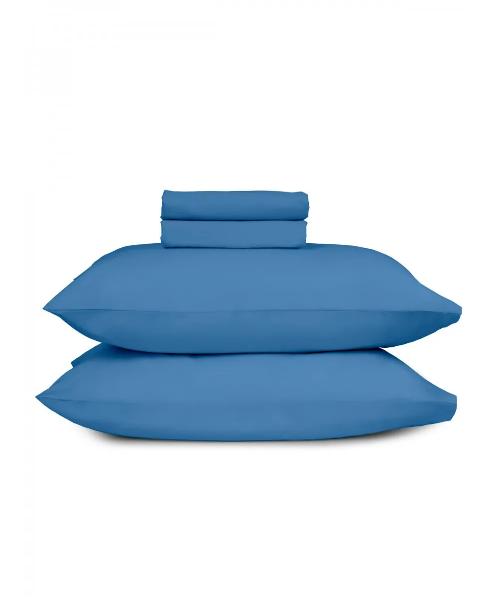Μαξιλαροθήκες Cotton Feelings 104 Blue 50x70