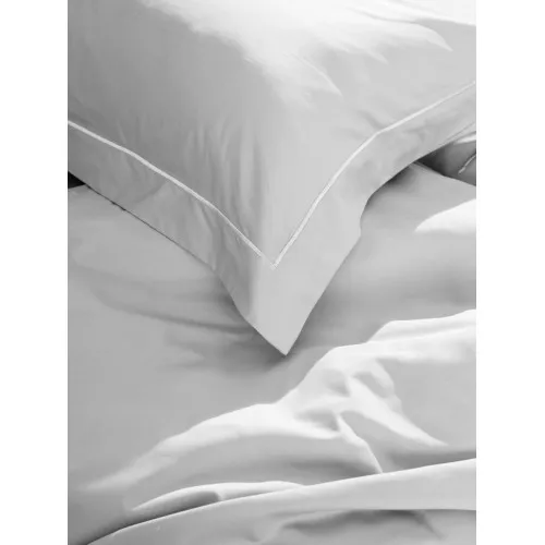 Μαξιλαροθήκες Βαμβακοσατέν Omnia Oxford White 50x70
