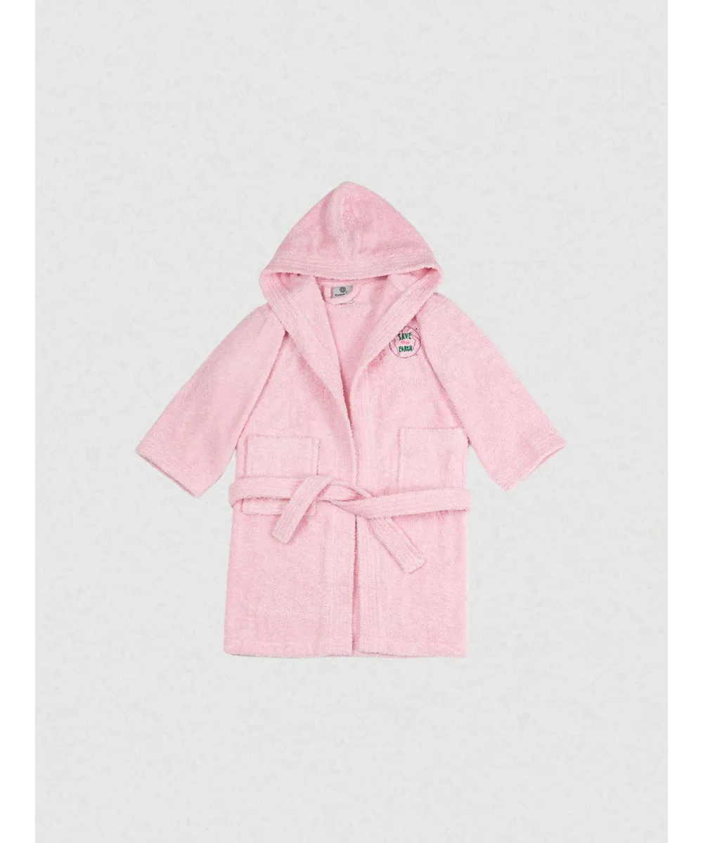 Μπουρνούζι Παιδικό Eco Pink Ηλικία 2-4