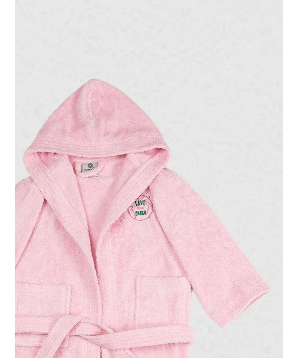 Μπουρνούζι Παιδικό Eco Pink Ηλικία 2-4