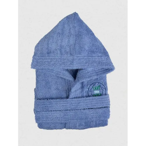 Μπουρνούζι Παιδικό Eco Blue Ηλικία 2-4