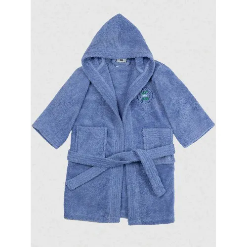 Μπουρνούζι Παιδικό Eco Blue Ηλικία 4-6