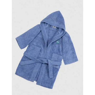 Μπουρνούζι Παιδικό Eco Blue Ηλικία 6-8