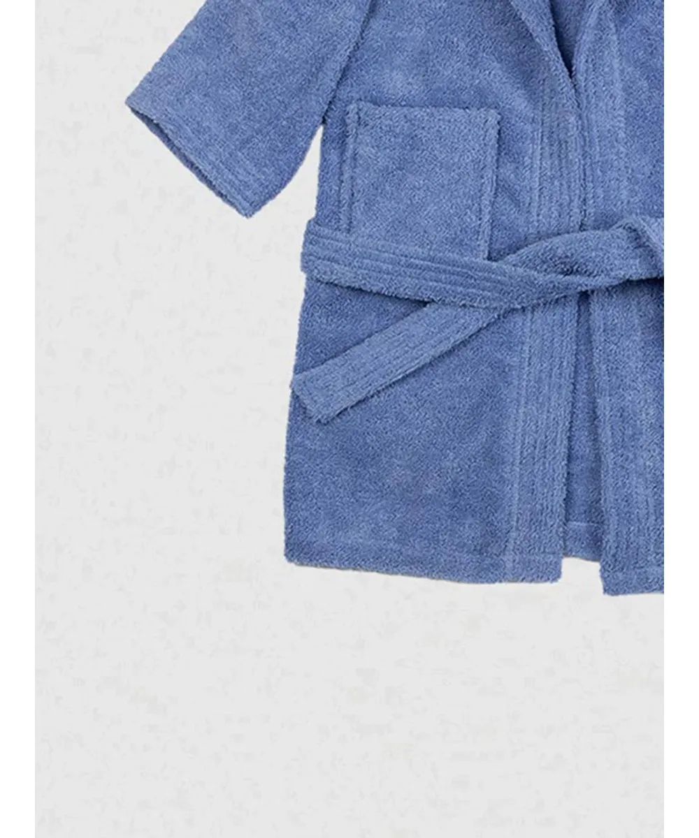 Μπουρνούζι Παιδικό Eco Blue Ηλικία 6-8