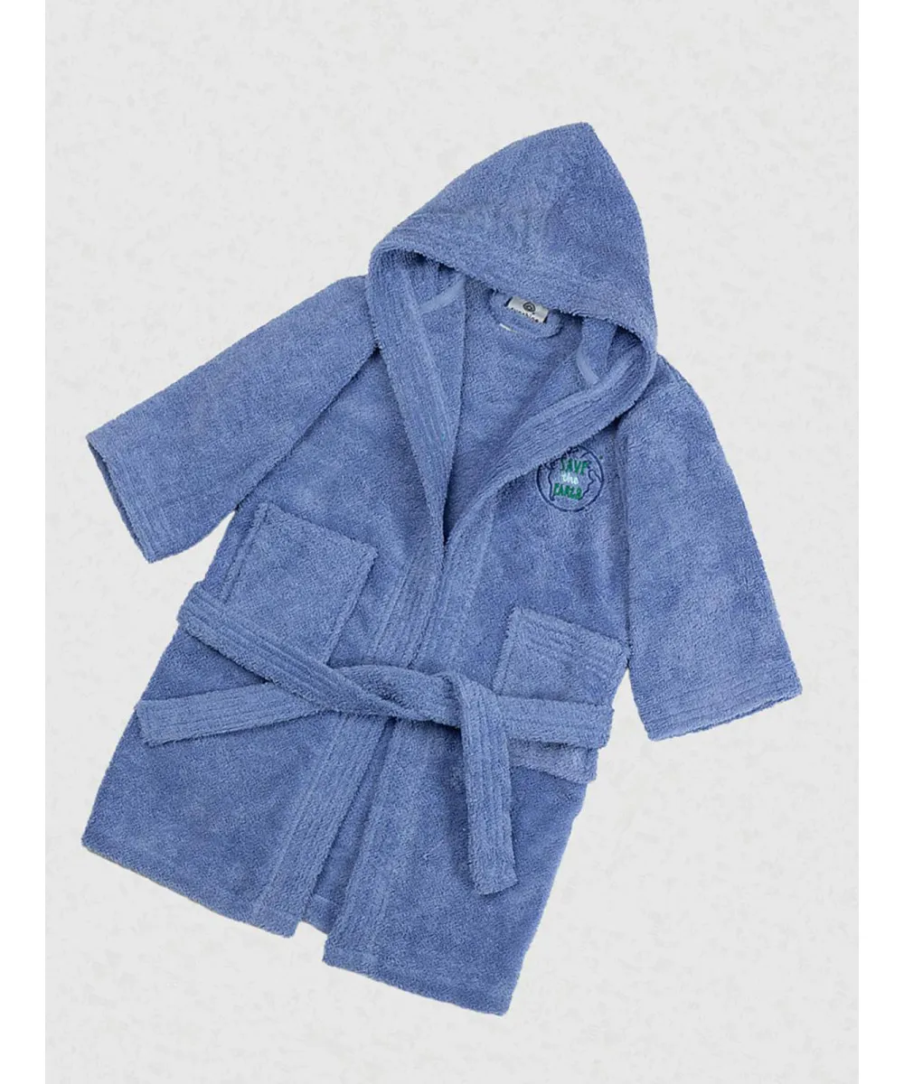 Μπουρνούζι Παιδικό Eco Blue Ηλικία 12-14