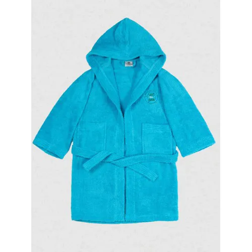 Μπουρνούζι Παιδικό Eco Turquoise Ηλικία 6-8