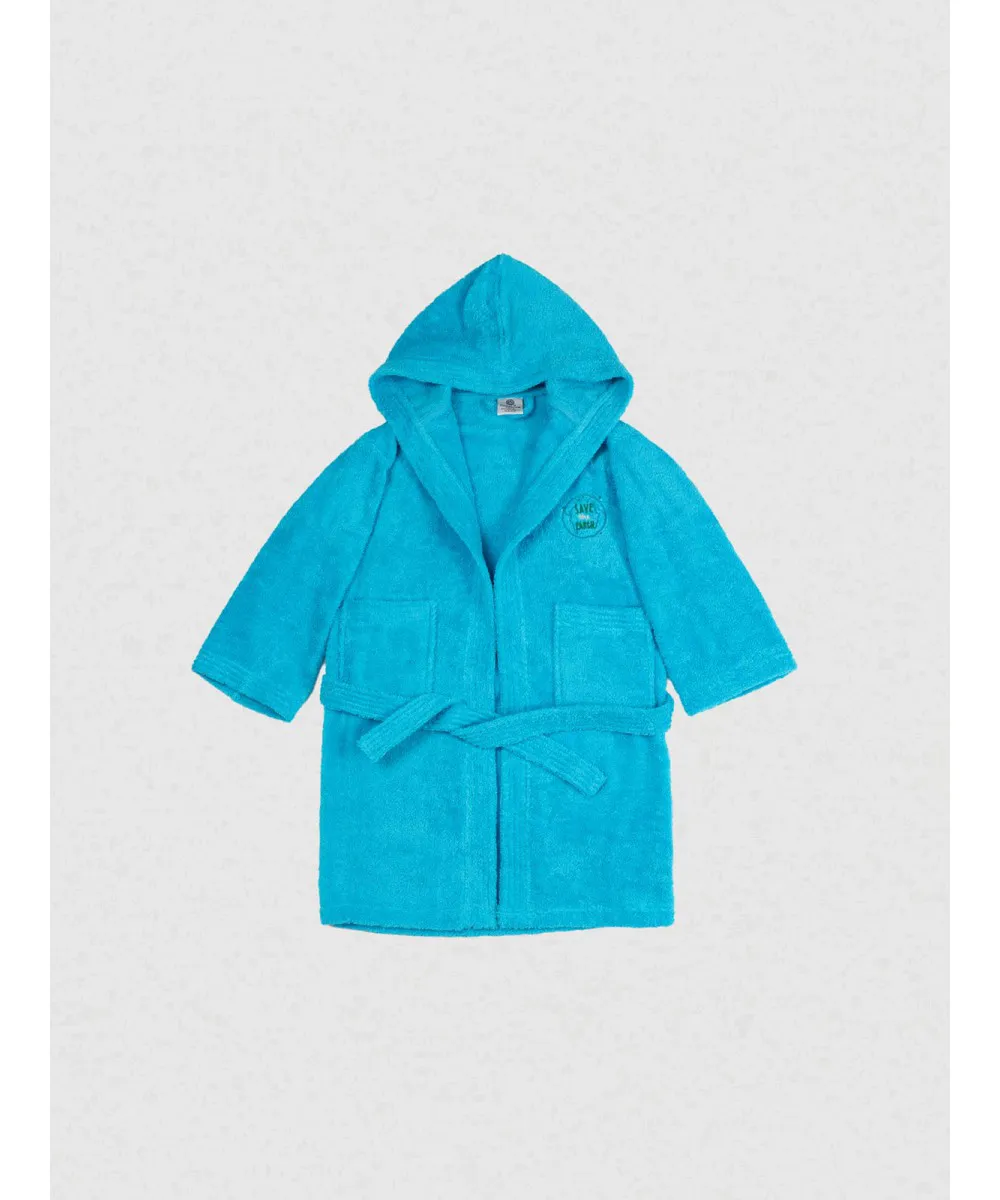 Μπουρνούζι Παιδικό Eco Turquoise Ηλικία 8-10