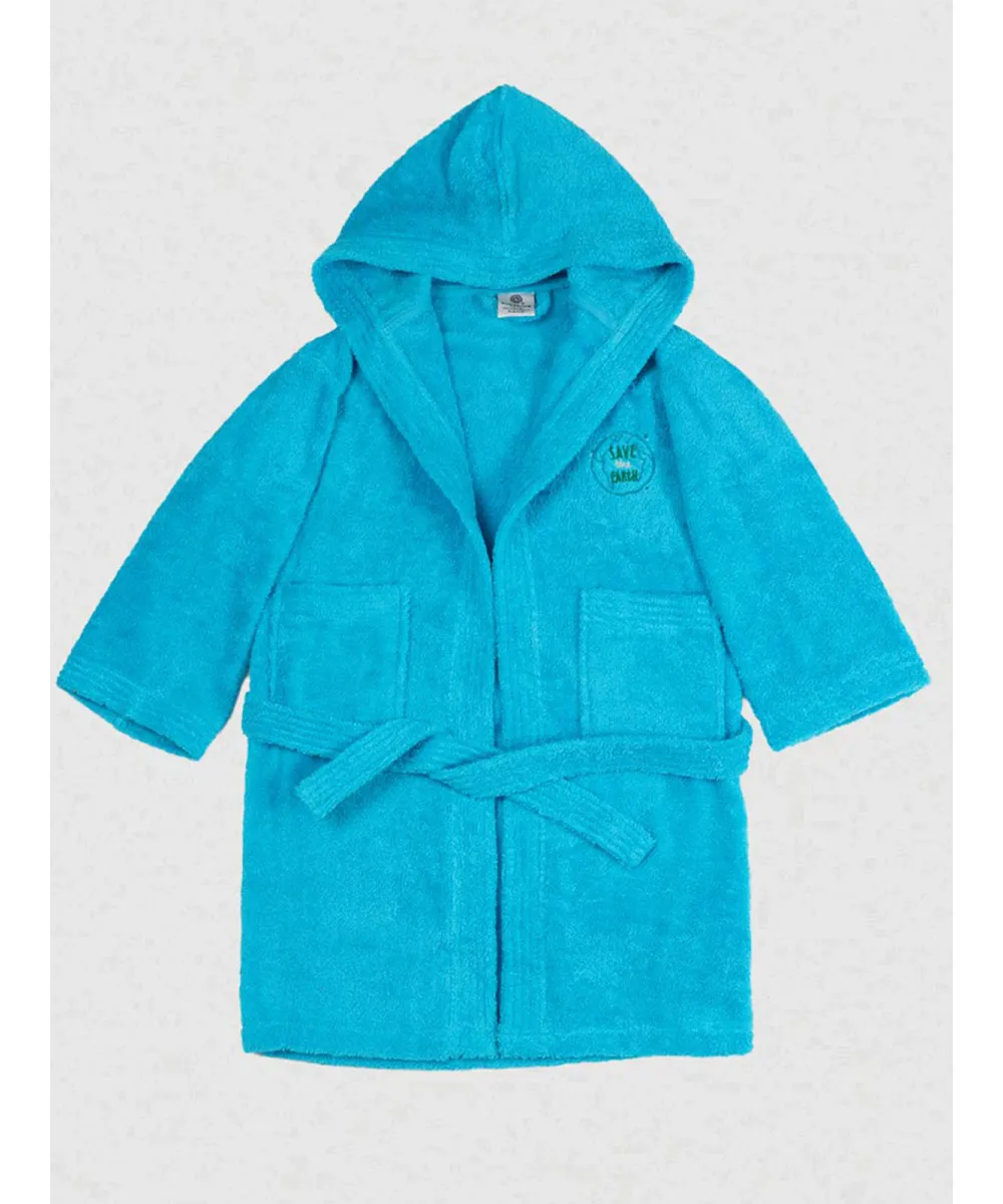 Μπουρνούζι Παιδικό Eco Turquoise Ηλικία 8-10