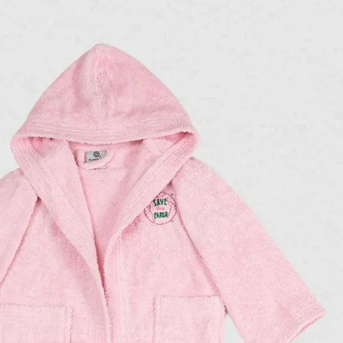 Μπουρνούζι Παιδικό Eco Pink Ηλικία 6-8
