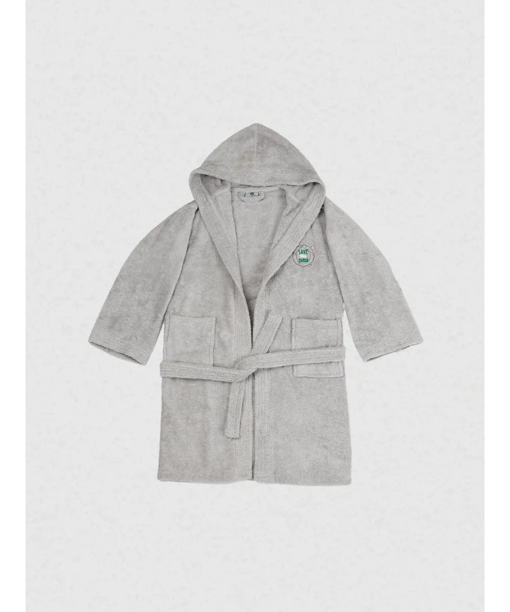 Μπουρνούζι Παιδικό Eco Grey Ηλικία 2-4