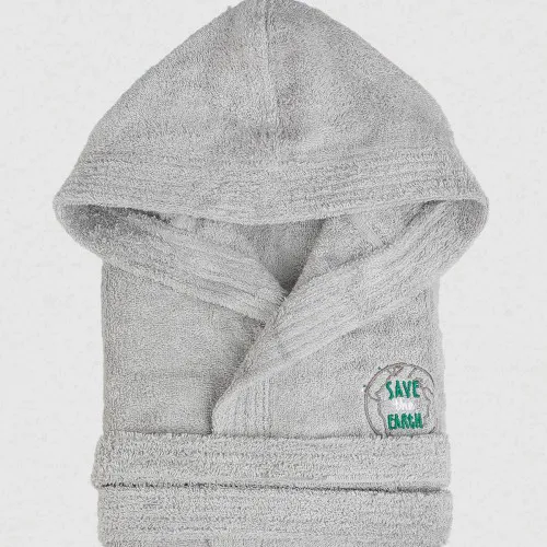 Μπουρνούζι Παιδικό Eco Grey Ηλικία 2-4