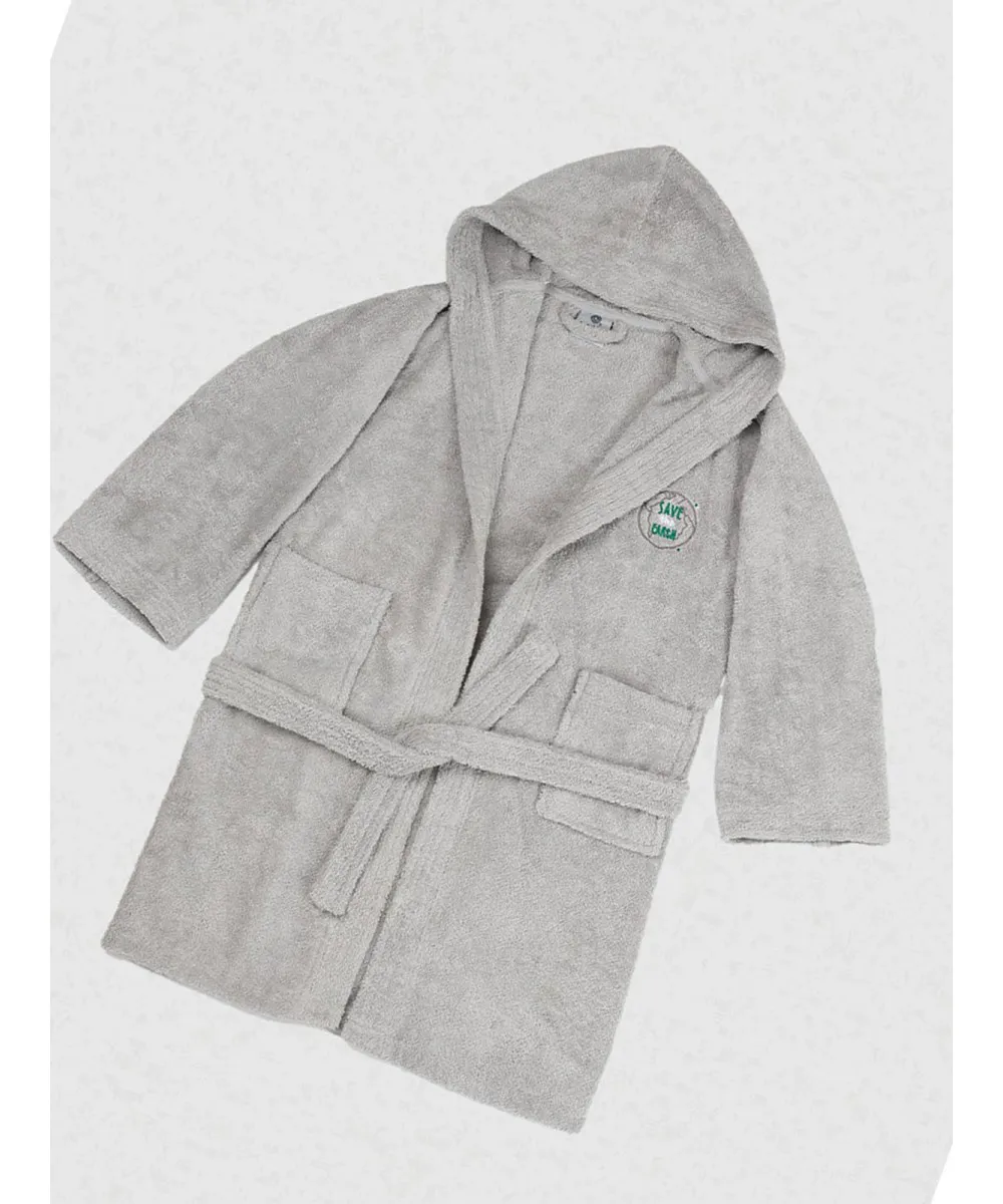 Μπουρνούζι Παιδικό Eco Grey Ηλικία 4-6
