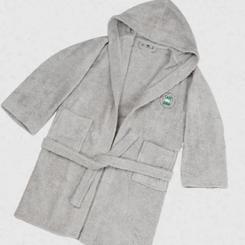 Μπουρνούζι Παιδικό Eco Grey Ηλικία 4-6