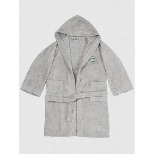 Μπουρνούζι Παιδικό Eco Grey Ηλικία 6-8