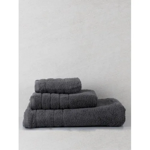 Πετσέτα πενιέ Dory 10 Dark Grey Σετ 3 τεμ.