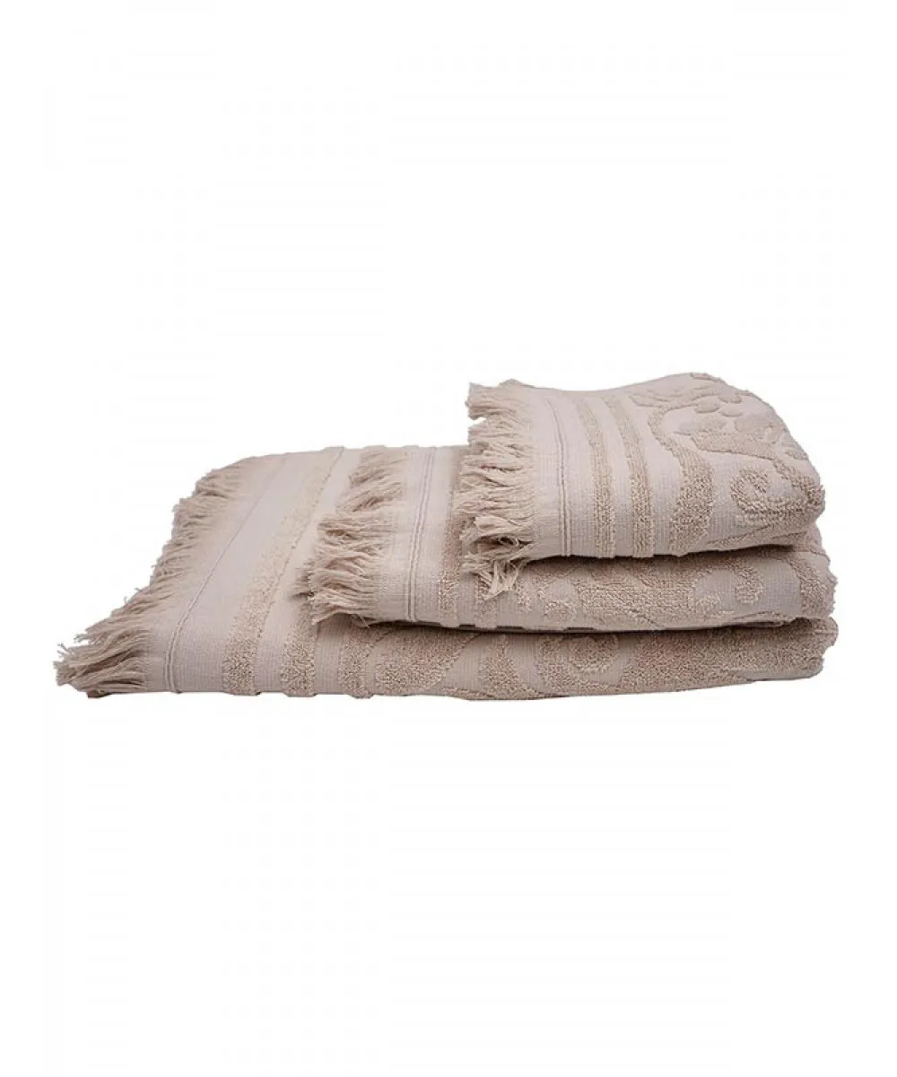 Πετσέτα Κρόσι 1 Beige Μπάνιου (80x150)