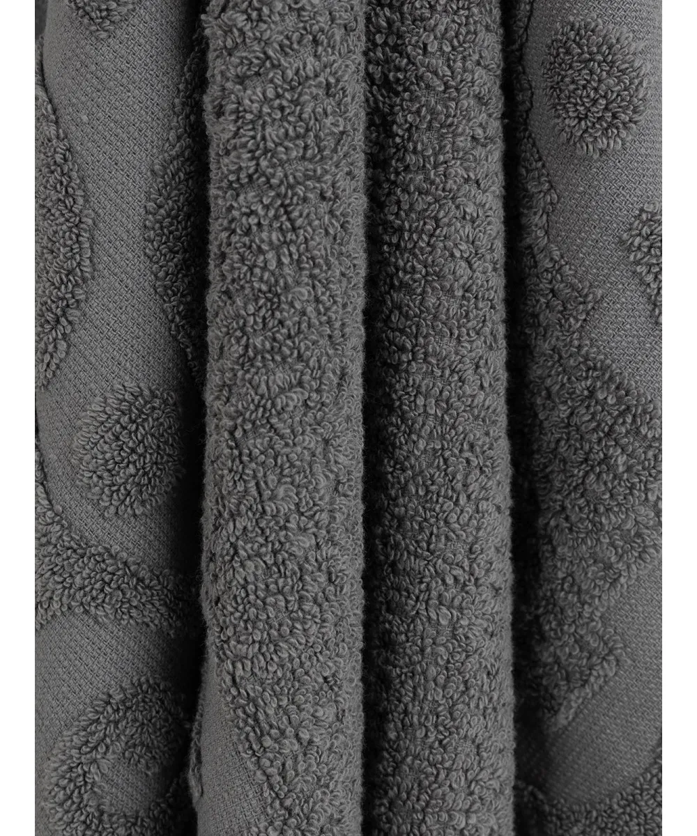 Πετσέτα Κρόσι 5 Dark Grey Μπάνιου (80x150)