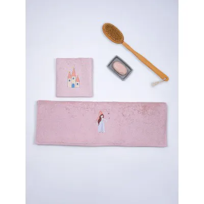 Fluffy Κεντητή Πετσέτα Powder Princess 2 τμχ.