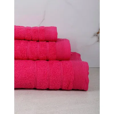 Πετσέτα Χίμπουρι 4 Fuchsia Μπάνιου (70x140)