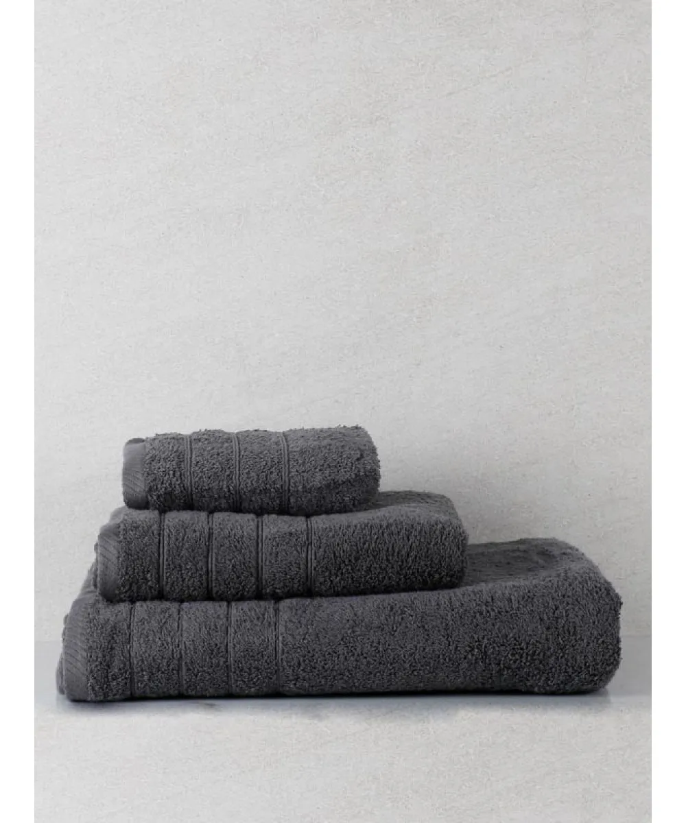 Πετσέτα πενιέ Dory 10 Dark Grey Χεριών (30x50)