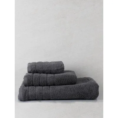 Πετσέτα πενιέ Dory 10 Dark Grey Χεριών (30x50)