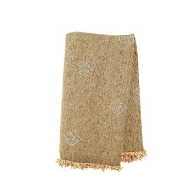Ριχτάρι Σενίλ Ζακάρ Spira Beige Μονοθέσιο