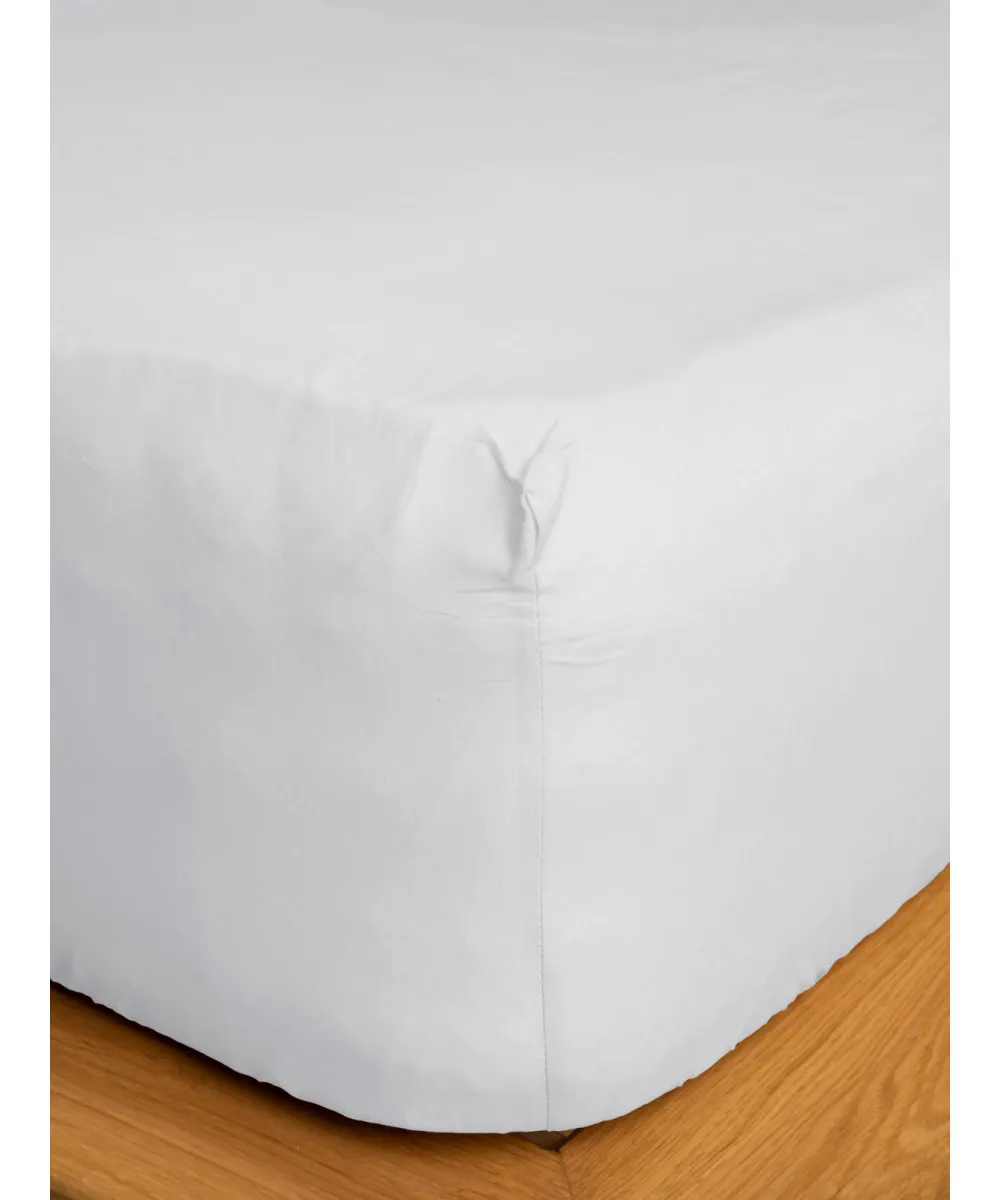 Κατωσέντονο Cotton Feelings με λάστιχο 100 White Μονό (100x200 30)