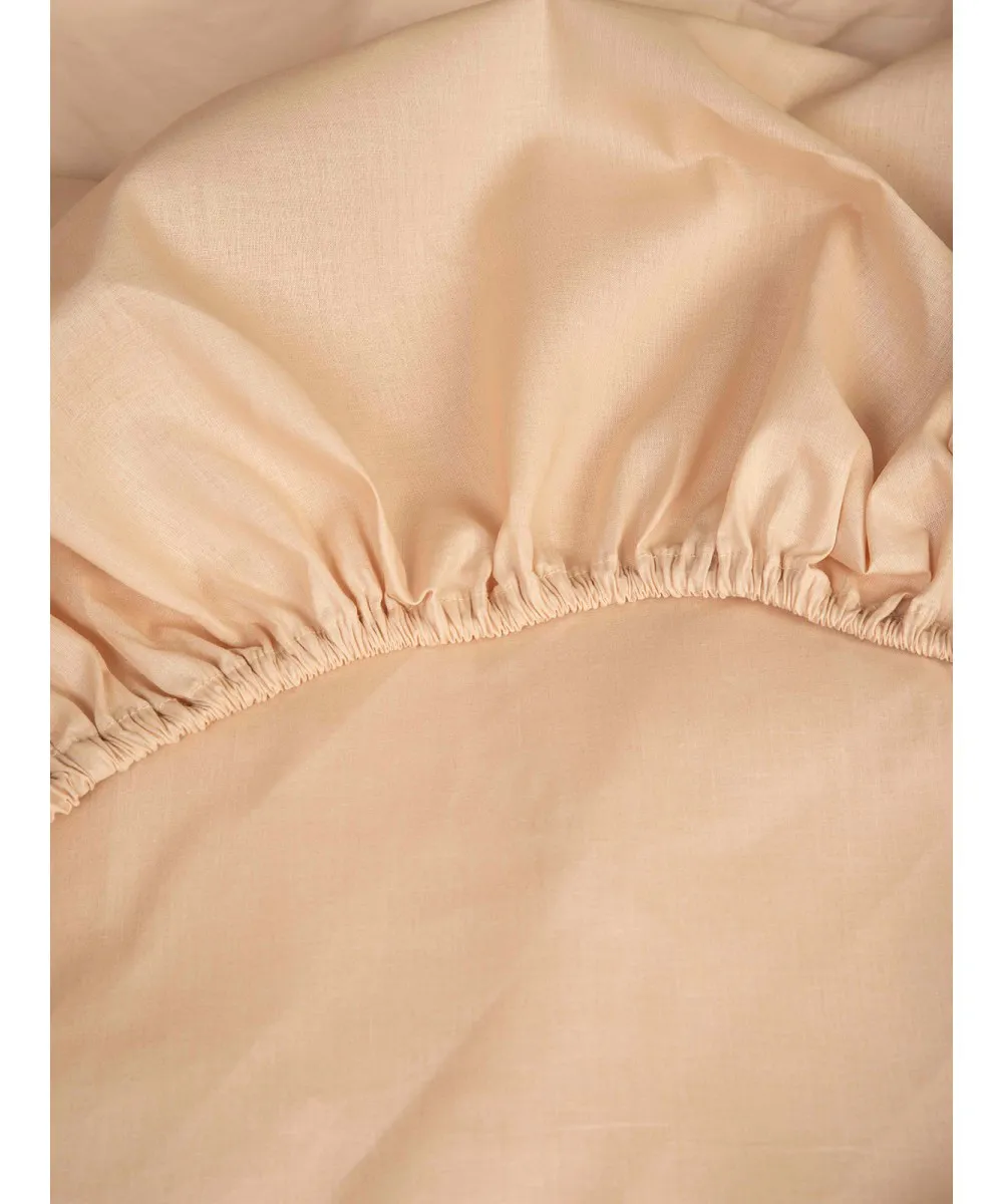 Κατωσέντονο Cotton Feelings με λάστιχο 110 Beige Μονό (100x200 30)