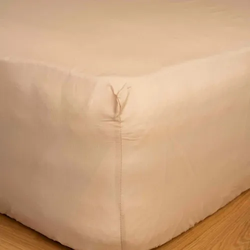 Κατωσέντονο Cotton Feelings με λάστιχο 110 Beige Μονό (100x200 30)