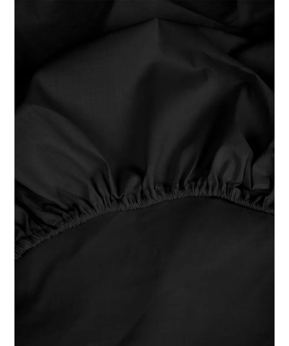 Κατωσέντονο Cotton Feelings με λάστιχο 111 Black Μονό (100x200 30)