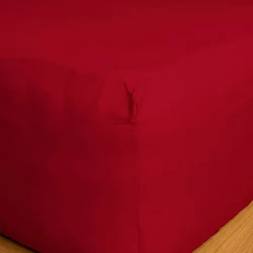 Κατωσέντονο Cotton Feelings με λάστιχο 113 Red Μονό (100x200 30)