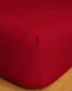 Κατωσέντονο Cotton Feelings με λάστιχο 113 Red Μονό (100x200 30)
